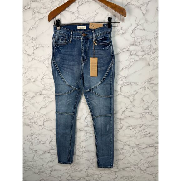 Blue Turtle Juniors Jeans Denim sz 1 Hi Waisted NEW #F973 - Picture 2 of 9